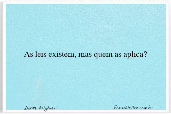 Frase de Dante Alighieri