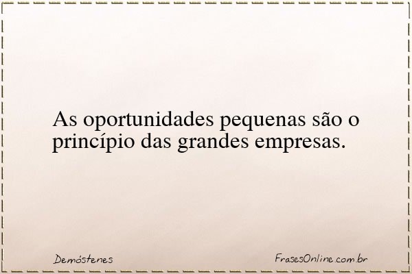 Frase de Demóstenes