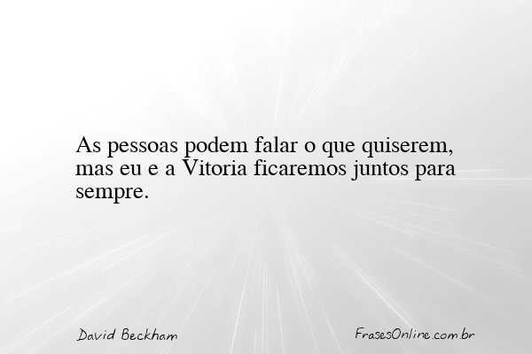 Frase de David Beckham