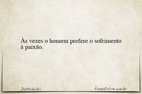 Frase de Dostoiévski