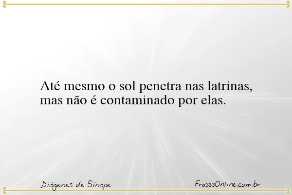 Frase de Diógenes de Sínope