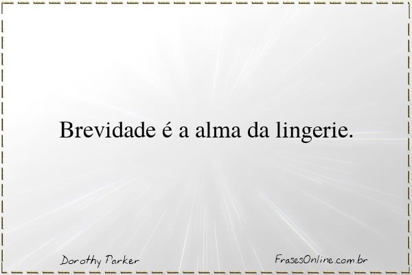 Frase de Dorothy Parker