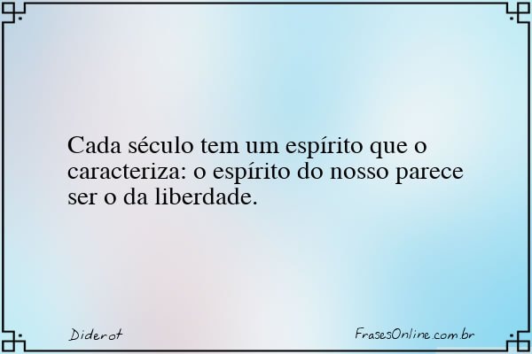 Frase de Diderot