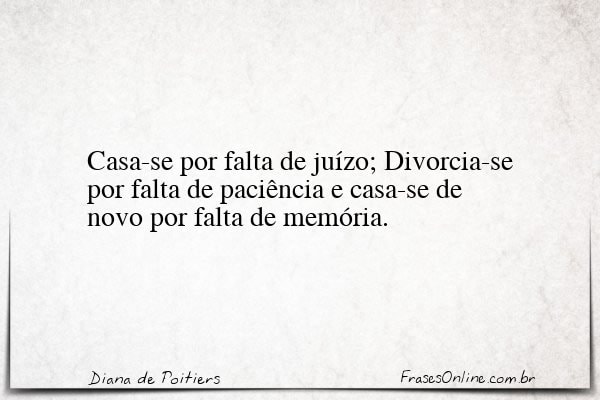 Frase de Diana de Poitiers