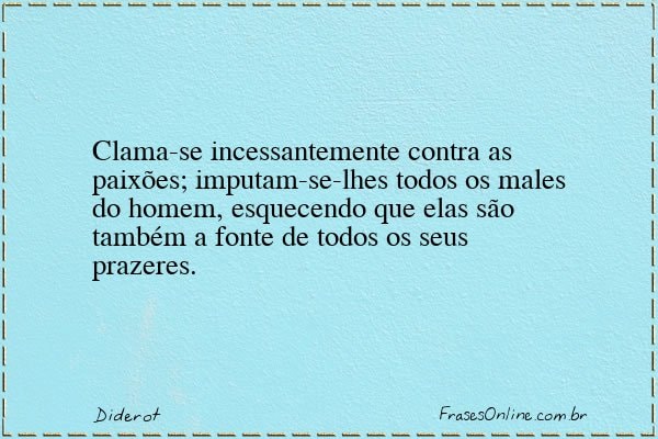 Frase de Diderot