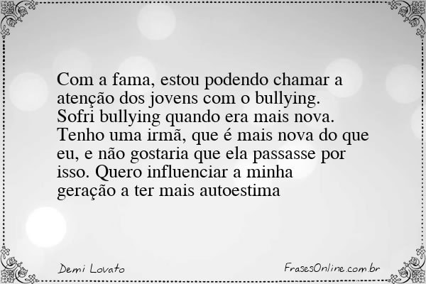 Frase de Demi Lovato