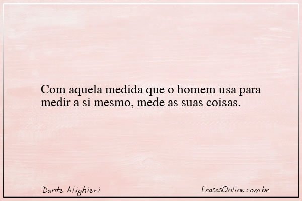 Frase de Dante Alighieri