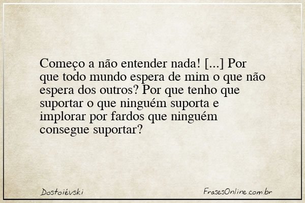 Frase de Dostoiévski