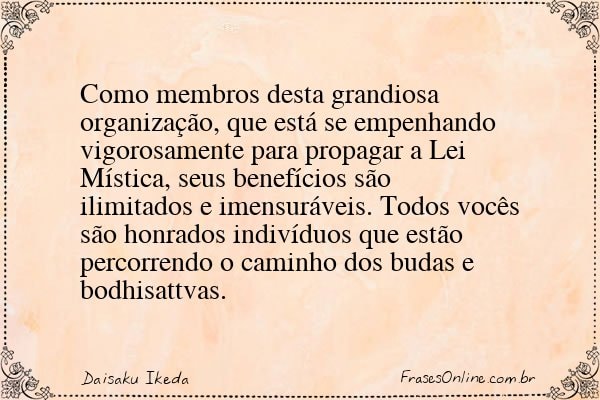 Frase de Daisaku Ikeda