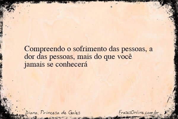 Frase de Diana, Princesa de Gales