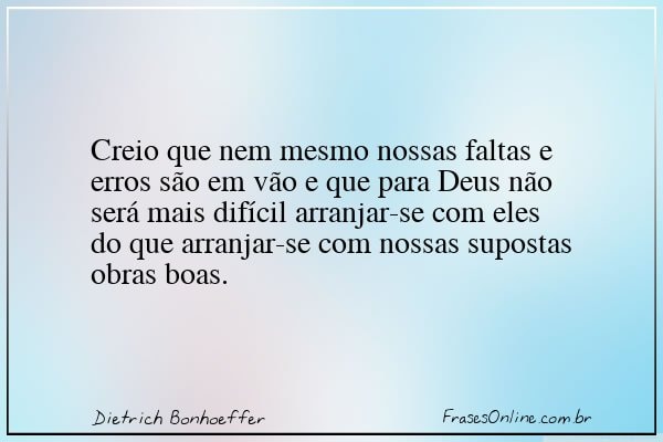 Frase de Dietrich Bonhoeffer