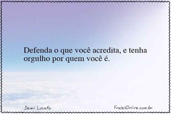 Frase de Demi Lovato