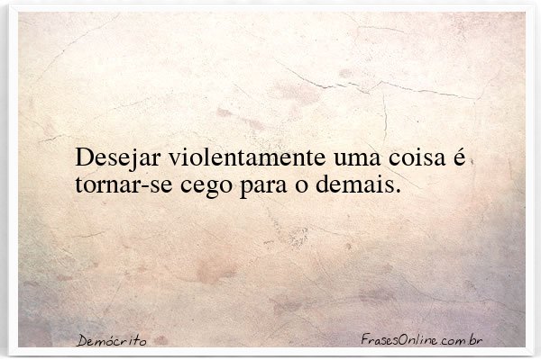 Frase de Demócrito
