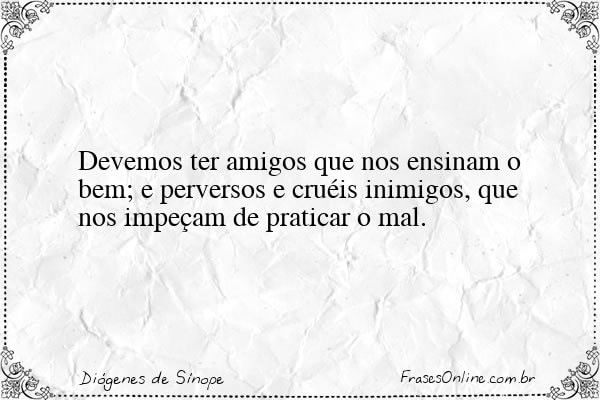 Frase de Diógenes de Sínope