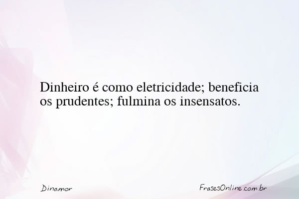 Frase de Dinamor