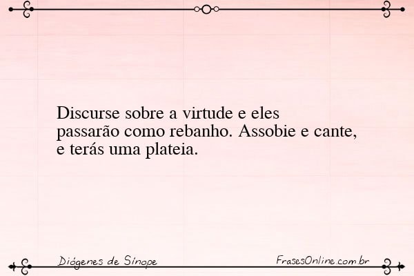 Frase de Diógenes de Sínope