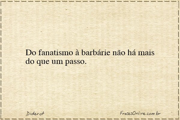 Frase de Diderot