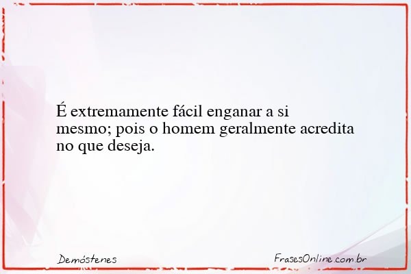 Frase de Demóstenes