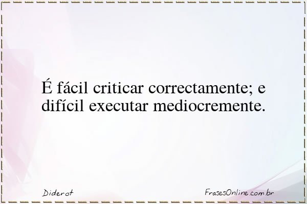 Frase de Diderot