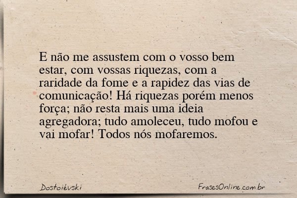 Frase de Dostoiévski