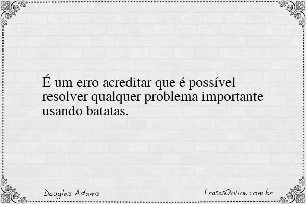 Frase de Douglas Adams