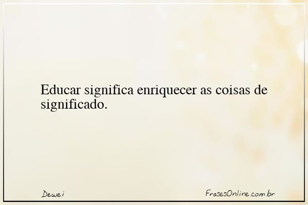 Frase de Dewei