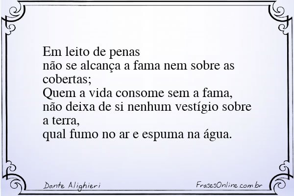 Frase de Dante Alighieri