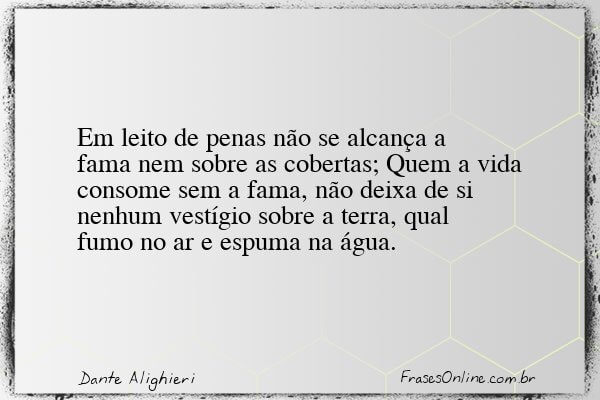 Frase de Dante Alighieri