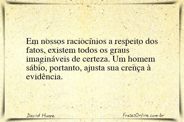 Frase de David Hume