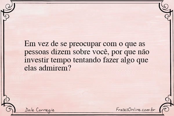 Frase de Dale Carnegie