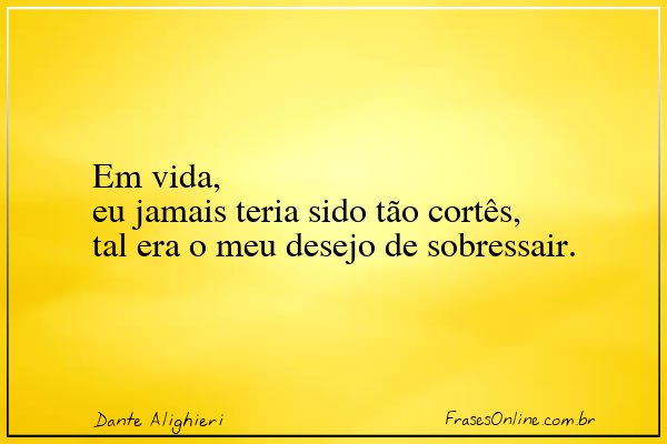 Frase de Dante Alighieri