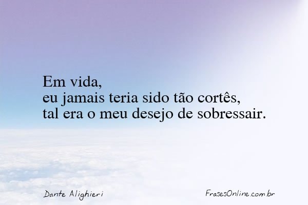 Frase de Dante Alighieri