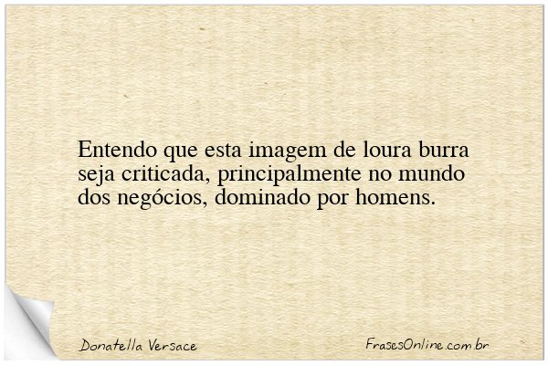 Frase de Donatella Versace