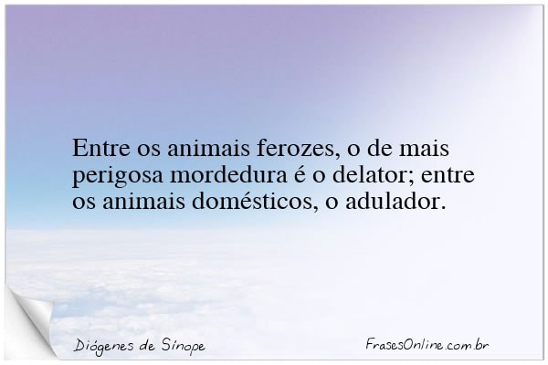 Frase de Diógenes de Sínope