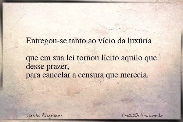Frase de Dante Alighieri