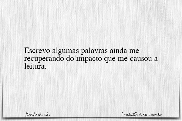 Frase de Dostoiévski