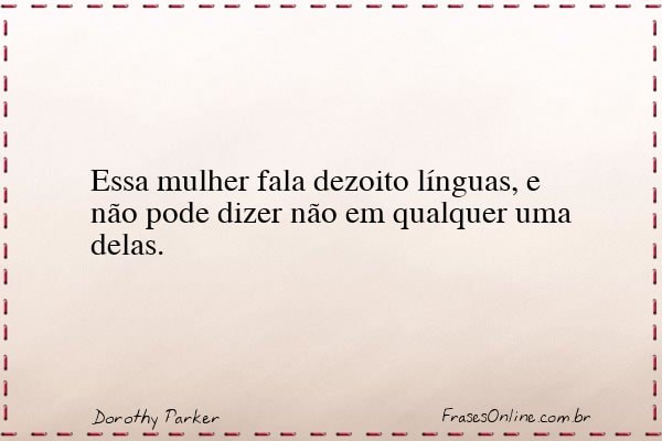 Frase de Dorothy Parker