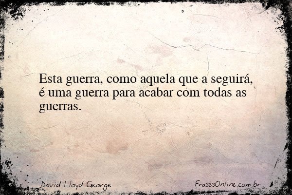 Frase de David Lloyd George