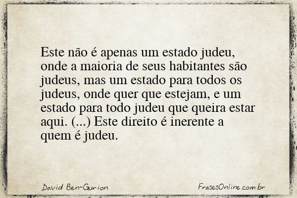 Frase de David Ben-Gurion