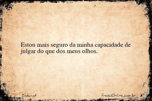 Frase de Diderot