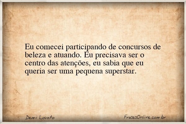 Frase de Demi Lovato