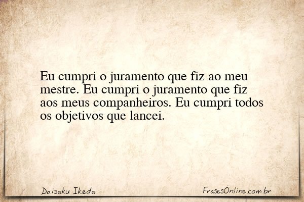 Frase de Daisaku Ikeda