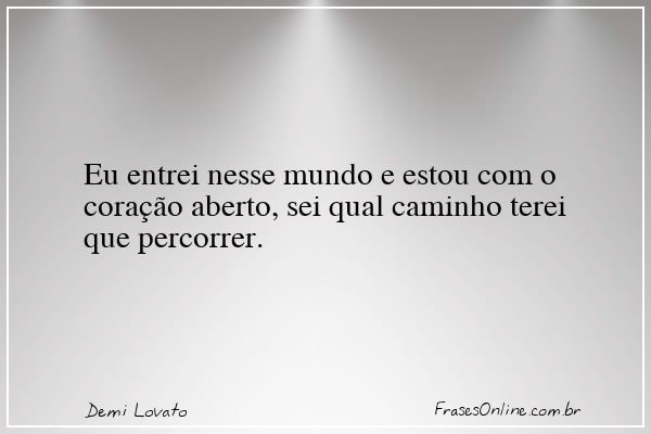 Frase de Demi Lovato