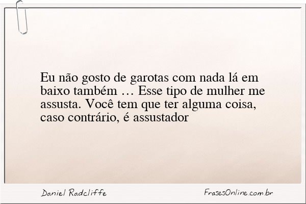 Frase de Daniel Radcliffe