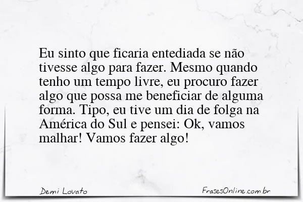 Frase de Demi Lovato