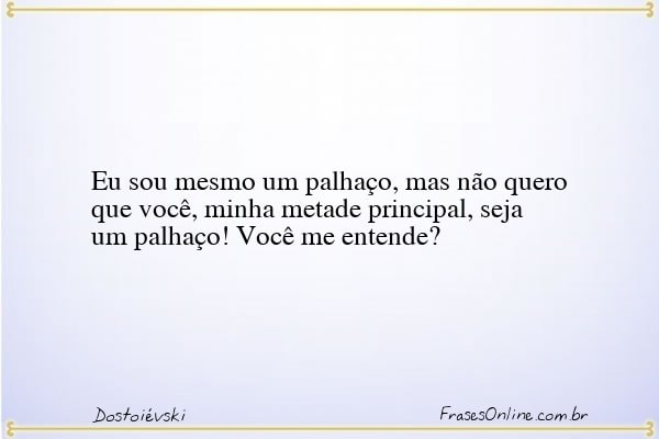 Frase de Dostoiévski