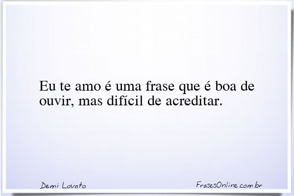 Frase de Demi Lovato
