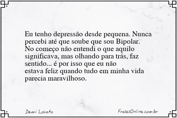 Frase de Demi Lovato