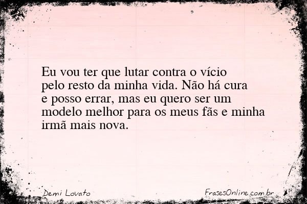 Frase de Demi Lovato