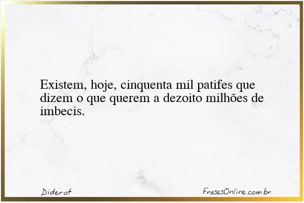 Frase de Diderot
